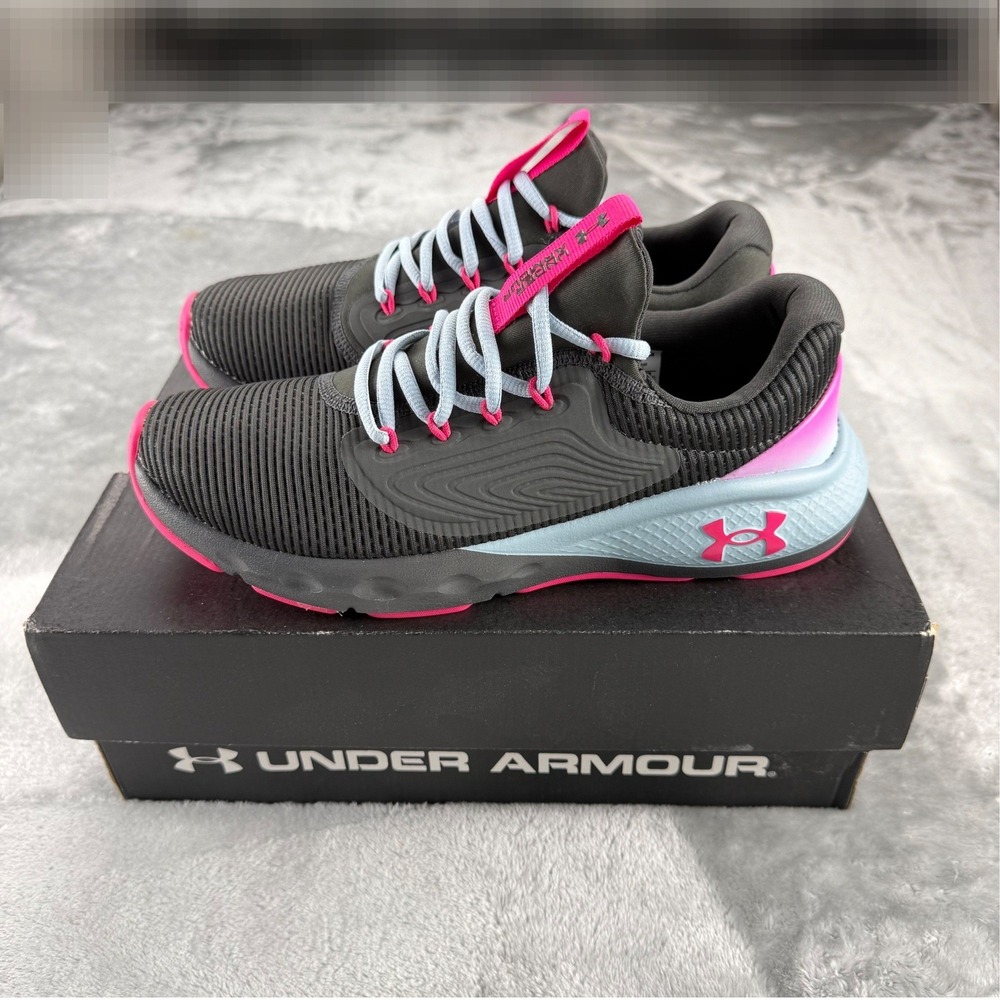 Under Armour Charged Vantage 2 Womens Running Shoes Grey Pink 8.5 Gorpcore NIB